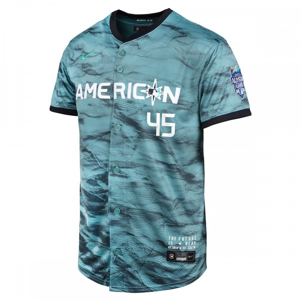 Gerrit Cole American League Youth 2023 MLB All-Star Game Limited Player Jersey - Teal-Pro Kit Vault | Brand New 26/27 Sports Jerseys